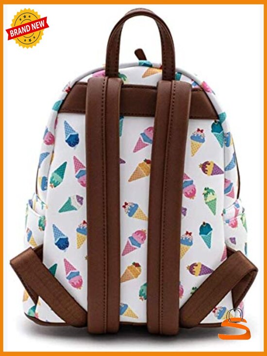 ice cream mini backpack Loungefly x Disney Princess Mini-Backpack (One Size, White Multi) Enjoy a scoop of pastel ice cream topped off with whipped cream applique and embroidered sprinkles New! Pre-order: Loungefly Disney Lilo